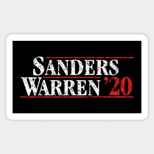 Sanders Warren 2020 Vintage Designs. Bernie Sanders and Elizabeth Warren on the one ticket Sticker